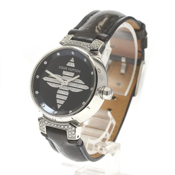 LOUIS VUITTON Tambour Forever Q13MB 12P lug diamond Quartz Ladies Watch_880441 main image 6